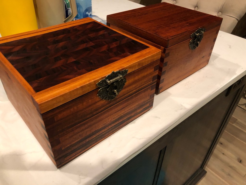 Brazilian tiger wood memory&nbsp;boxes